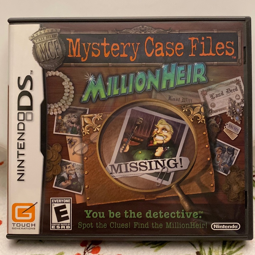 Nintendo DS Mystery Case Files Millonheir